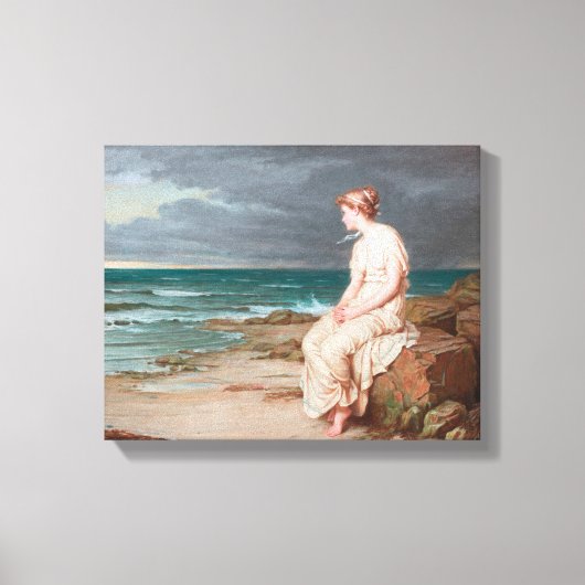 John William Waterhouse Miranda Art Ingepakt Canva Canvas Afdruk (Voorkant)