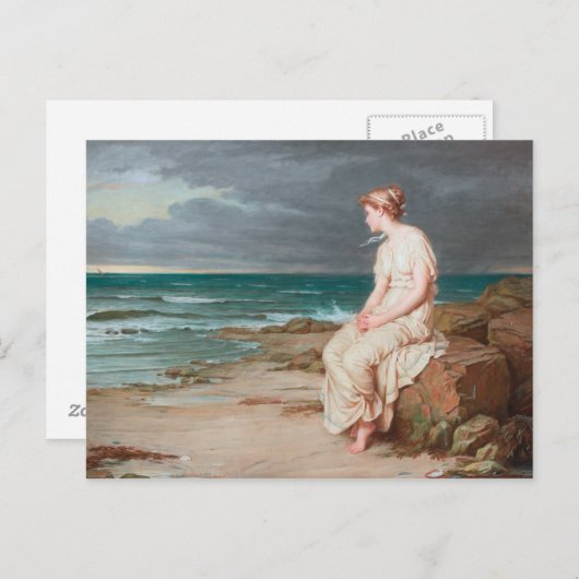 John William Waterhouse - Miranda Briefkaart (Voorkant / Achterkant)