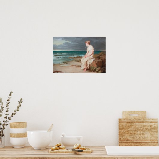 John William Waterhouse - Miranda Poster (Keuken)