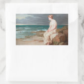 John William Waterhouse - Miranda Rechthoekige Sticker (Tas)