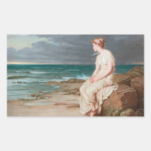John William Waterhouse - Miranda Rechthoekige Sticker