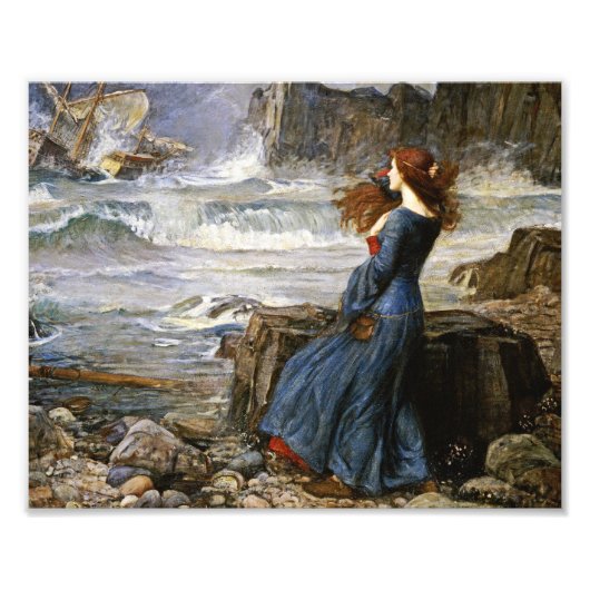 John William Waterhouse - Miranda - The Tempest Foto Afdruk (Voorkant)