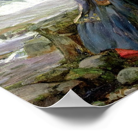 John William Waterhouse Miranda The Tempest Poster (Hoek)