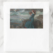 John William Waterhouse - Miranda - The Tempest Rechthoekige Sticker (Tas)