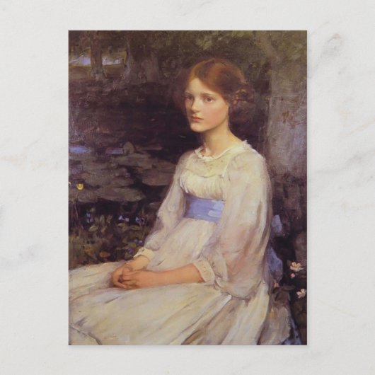 John William Waterhouse- Miss Betty Pollock Briefkaart (Voorkant)