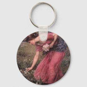 John William Waterhouse - Narcissen - Fijn Art. Sleutelhanger