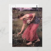 John William Waterhouse- Narcissus Briefkaart (Voorkant / Achterkant)