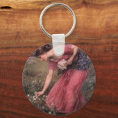 John William Waterhouse - Narcissus - Fine Art Sleutelhanger (Voorkant)