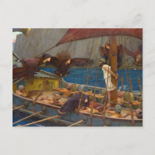 John William Waterhouse - Odysseus en de Sirenen Briefkaart