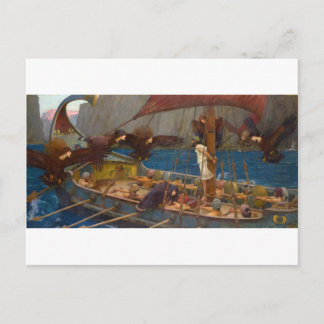 John William Waterhouse - Odysseus en de Sirenen Briefkaart