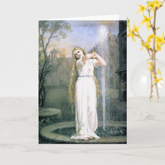 John William Waterhouse Ondine Kaart (Gele Bloem)
