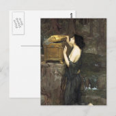 John William Waterhouse- Pandora Briefkaart (Voorkant / Achterkant)