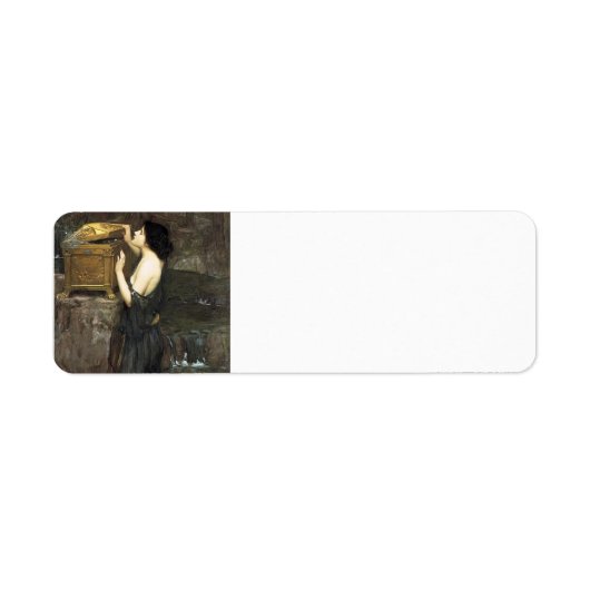 John William Waterhouse- Pandora Etiket (Voorkant)