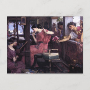 John William Waterhouse-Penelope en de Suitors Briefkaart