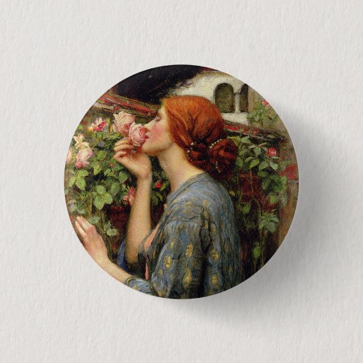 John William Waterhouse Ronde Button 3,2 Cm (Voorkant)