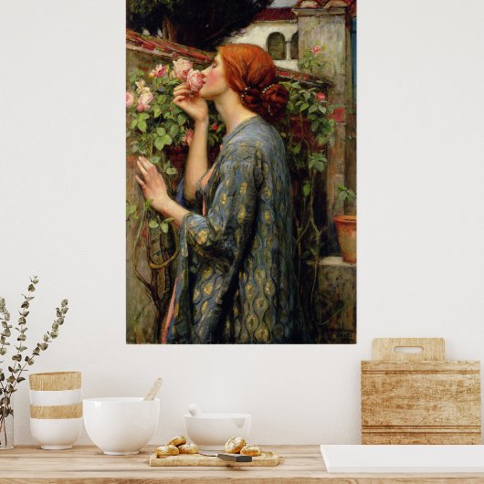 John William Waterhouse Soul van het Roos Poster (Keuken)