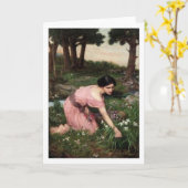 John William Waterhouse - Spring Spreads... Kaart (Gele Bloem)