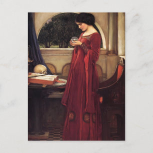 John William Waterhouse- The Crystal Ball Briefkaart