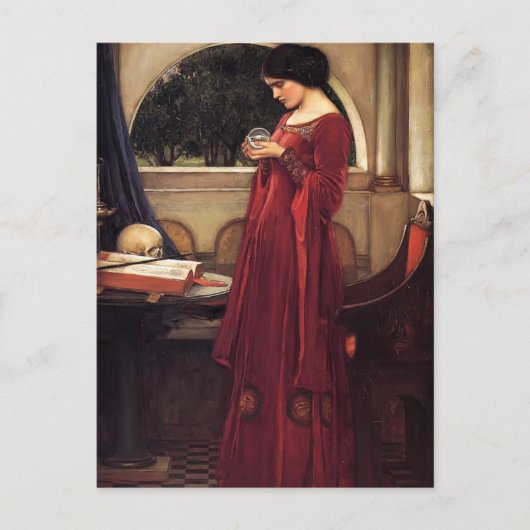John William Waterhouse- The Crystal Ball Briefkaart (Voorkant)