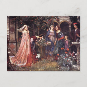 John William Waterhouse- The Enchanted Garden Briefkaart