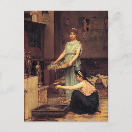John William Waterhouse- The Household Gods Briefkaart (Voorkant)