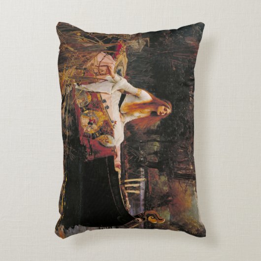 John William Waterhouse The Lady of Shalott Accent Kussen (Voorkant(Verticaal))