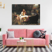 John William Waterhouse The Lady of Shalott Canvas Afdruk (Insitu (Woonkamer))