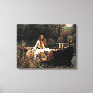 John William Waterhouse The Lady of Shalott Canvas Afdruk