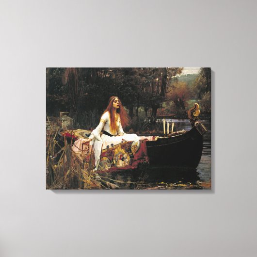 John William Waterhouse The Lady of Shalott Canvas Afdruk (Voorkant)