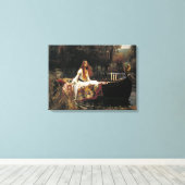 John William Waterhouse The Lady of Shalott Canvas Afdruk (Insitu (Houten vloer))
