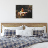 John William Waterhouse - The Lady of Shalott Canvas Afdruk (Insitu (Slaapkamer))