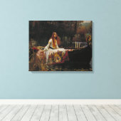John William Waterhouse - The Lady of Shalott Canvas Afdruk (Insitu (Houten vloer))