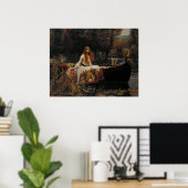 John William Waterhouse - The Lady of Shalott Poster (Thuiskantoor)