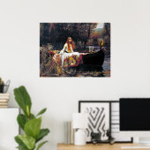 John William Waterhouse The Lady of Shalott Poster (Thuiskantoor)