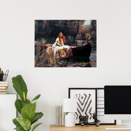 John William Waterhouse The Lady of Shalott Poster (Thuiskantoor)