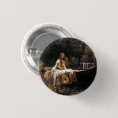 John William Waterhouse The Lady of Shalott Ronde Button 3,2 Cm (Voorkant /achterkant)