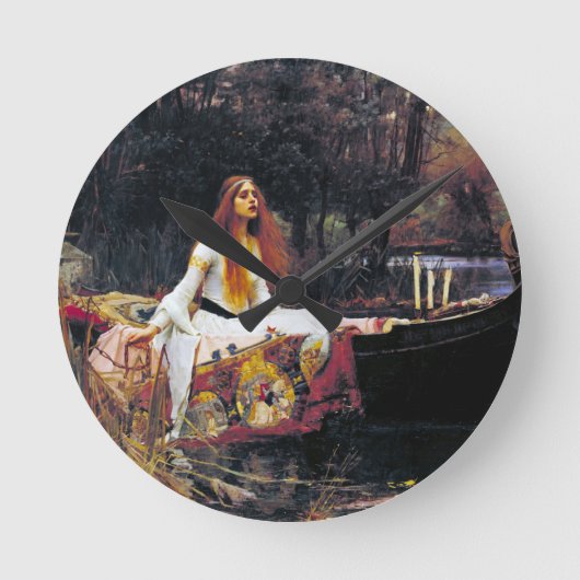 John William Waterhouse The Lady of Shalott Ronde Klok (Voorkant)