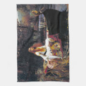 John William Waterhouse The Lady of Shalott Theedoek (Verticaal)