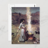 John William Waterhouse- The Magic Circle Briefkaart (Voorkant / Achterkant)