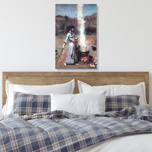 John William Waterhouse The Magic Circle Canvas Afdruk (Insitu (Slaapkamer))