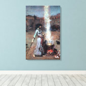 John William Waterhouse The Magic Circle Canvas Afdruk (Insitu (Houten vloer))