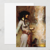 John William Waterhouse The Magic Circle Kaart (Voorkant / Achterkant)