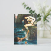 John William Waterhouse The Siren Postcard Briefkaart (Staand voorkant)
