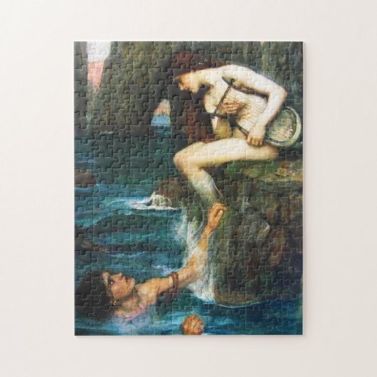 John William Waterhouse The Siren Puzzle Legpuzzel (Verticaal)