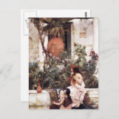 John William Waterhouse- The Toilet Briefkaart (Voorkant / Achterkant)