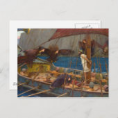 John William Waterhouse - Ulysses en de Sirens Briefkaart (Voorkant / Achterkant)