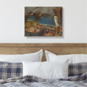 John William Waterhouse - Ulysses en de Sirens Canvas Afdruk (Insitu (Slaapkamer))