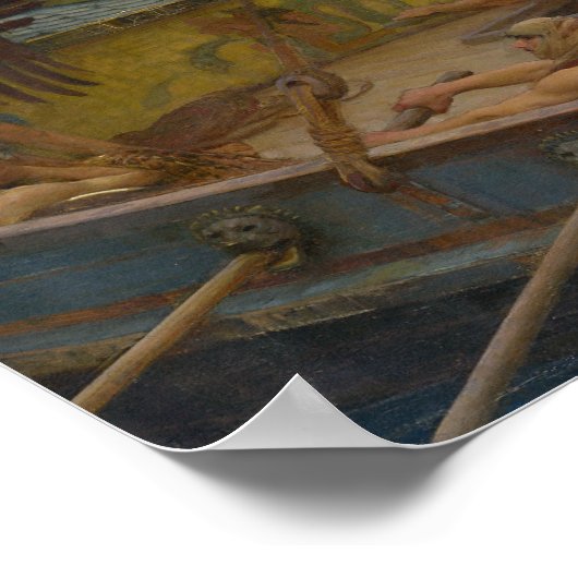 John William Waterhouse - Ulysses en de Sirens Poster (Hoek)