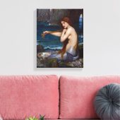 John William Waterhouse Zeemeermin Kunst Canvas Afdruk (Insitu (Woonkamer))