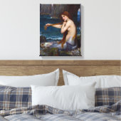 John William Waterhouse Zeemeermin Kunst Canvas Afdruk (Insitu (Slaapkamer))